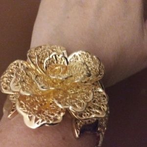 GP flower cuff bracelet.